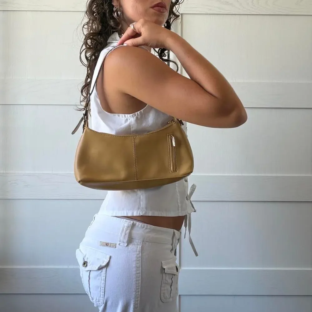 Y2k nine west camel baguette